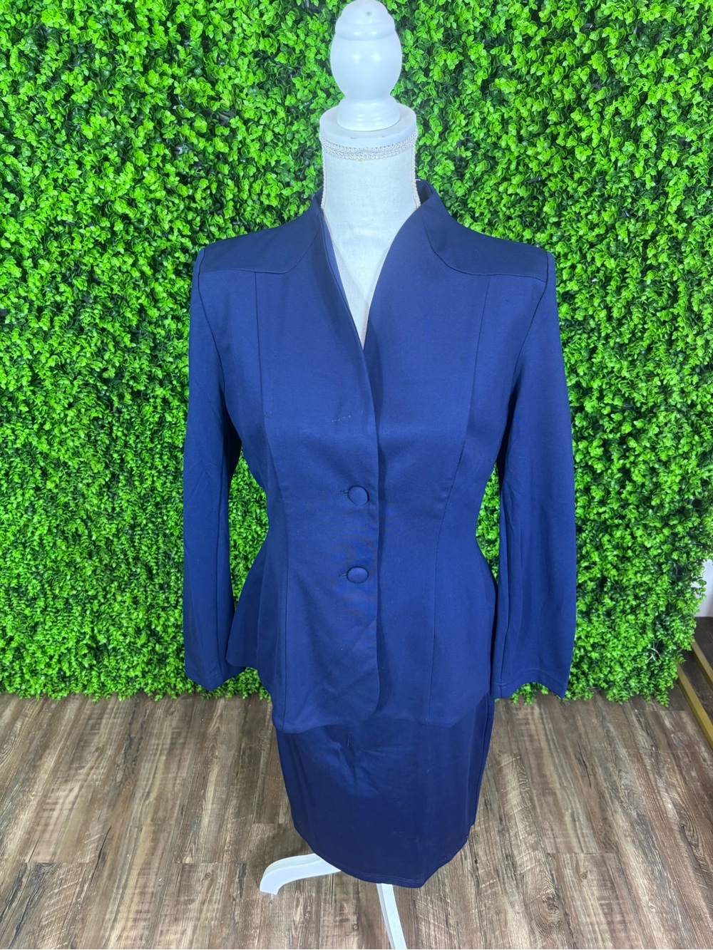 NWT • Tailored Navy Women's Blazer and Skirt Set